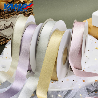 YAMA Polyester Silver Purl Satin Ribbin 28867