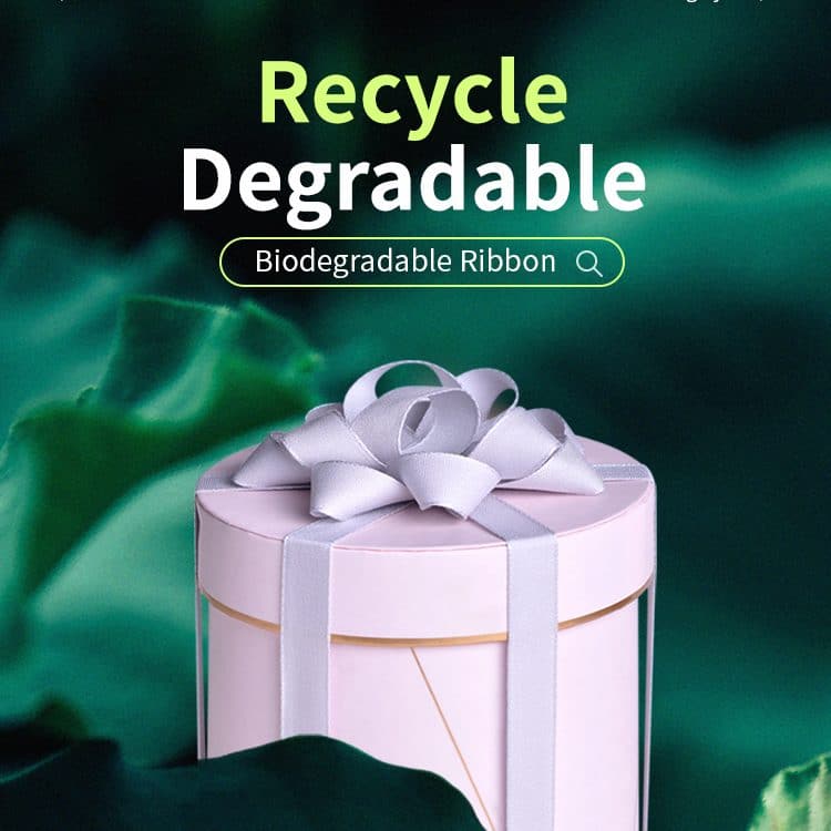 YAMA Recycled Wood Fiber Tencel Natural Biodegradable Ribbon 28027