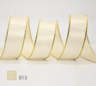 YAMA Gold Metallic Edge Satin Ribbon 28801
