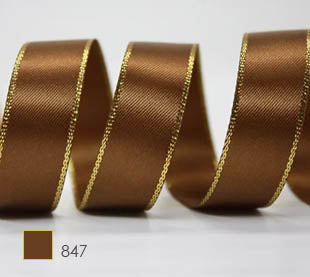YAMA Gold Metallic Edge Satin Ribbon 28801
