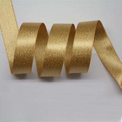 YAMA Polyester Gold Purl Satin Ribbon 28866