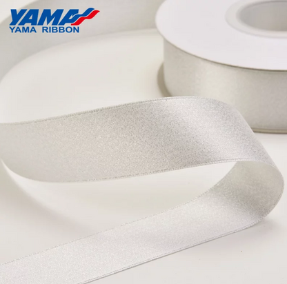 YAMA Polyester Silver Purl Satin Ribbin 28867
