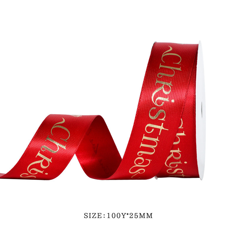 Yama 25MM Width Christmas Printed Ribbon 48800