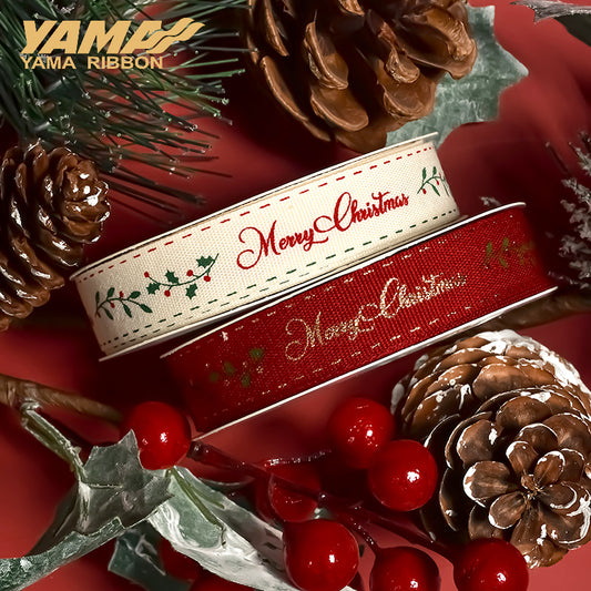 Yama 16MM Width Merry Christmas Ribbon 48160