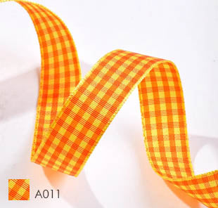 YAMA Polyester Gingham Plaid Fabric Ribbon 27788