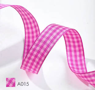 YAMA Polyester Gingham Plaid Fabric Ribbon 27788