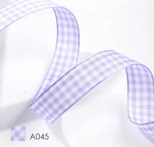 YAMA Polyester Gingham Plaid Fabric Ribbon 27788