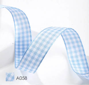 YAMA Polyester Gingham Plaid Fabric Ribbon 27788