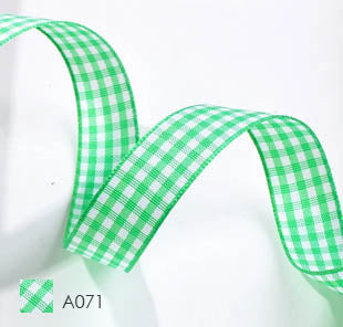 YAMA Polyester Gingham Plaid Fabric Ribbon 27788