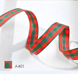 YAMA Polyester Gingham Plaid Fabric Ribbon 27788