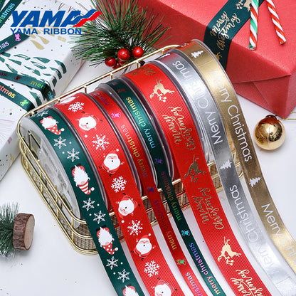 Yama 25MM Width Christmas Printed Ribbon 48800