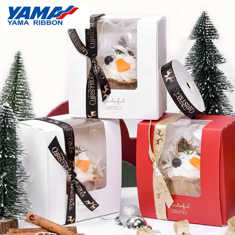 YAMA 16MM White Christmas Ribbon 47700
