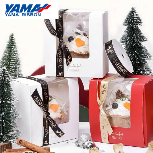 YAMA 16MM White Christmas Ribbon 47700